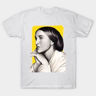 English Poet Christina Rossetti illustration T-Shirt
